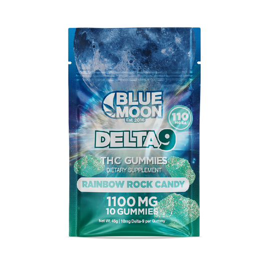 Delta 9 Rainbow Rock Candy Gummies 100mg