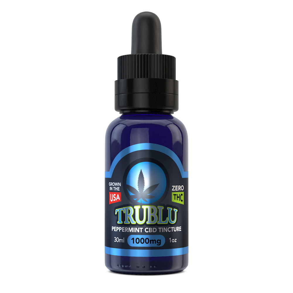 TruBlu Peppermint – CBD Tincture 1000mg