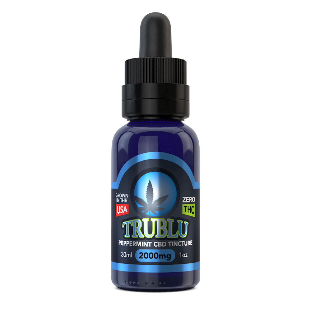 TruBlu Peppermint – CBD Tincture 2000mg