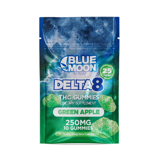 Delta 8 Green Apple Gummies 250mg
